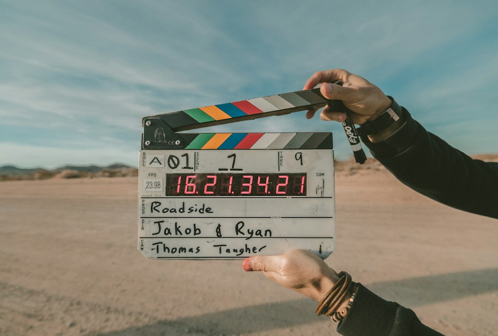 Film production set in dark