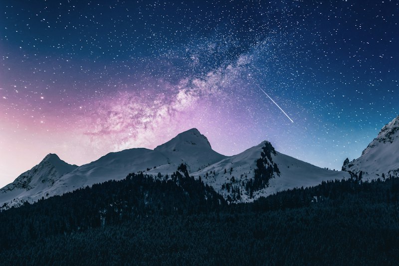 Night mountains cosmic horror